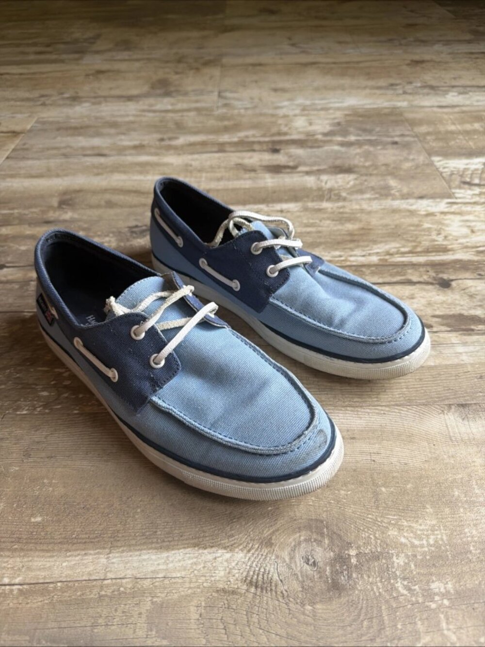HACKETT LONDON Blue Two Tone Boat Shoes Men’s US8.5-9 EU42